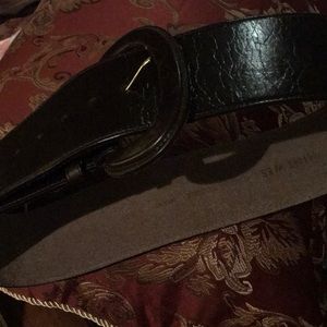 Chocolate brown leather belt... 4 inch wide